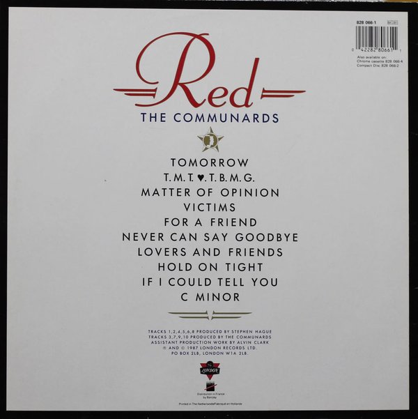 Communards: Red LP (Käyt)